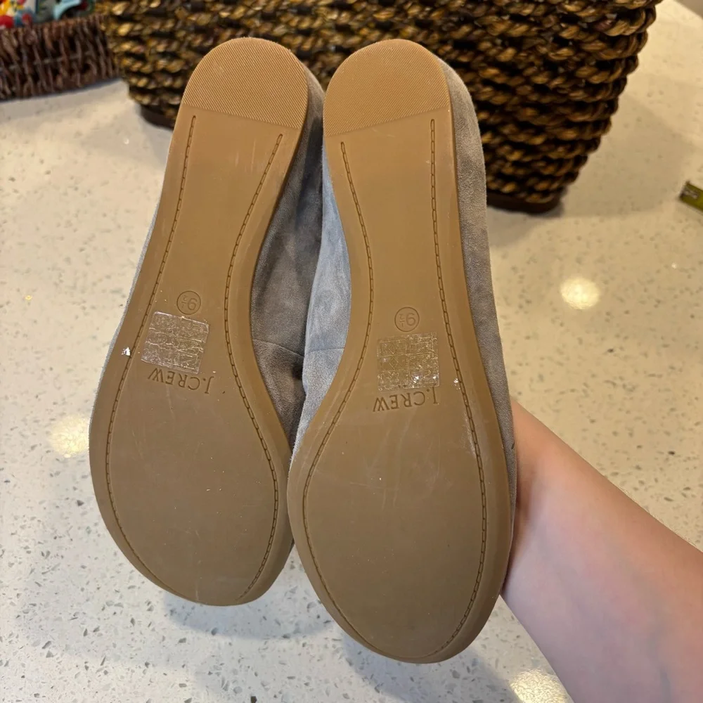J. Crew Gray Flats Suede 9.5